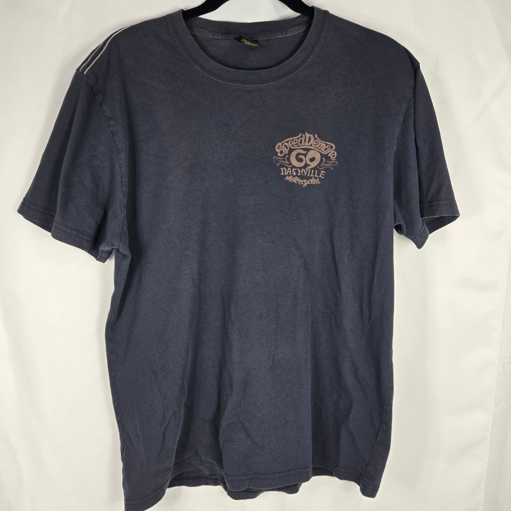 Lucky Brand Speed Demons Graphic‎ T-Shirt Nashville Chopper Freak Biker Tee M